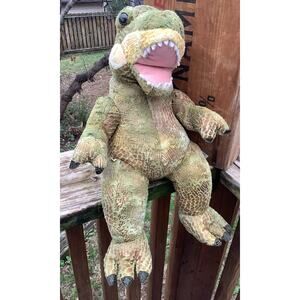 Build A Bear Workshop 17" T-Rex Green Scaly Textured Dinosaur Plush